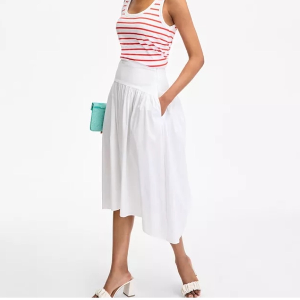 On 34th - Elegant White Midi Skirt